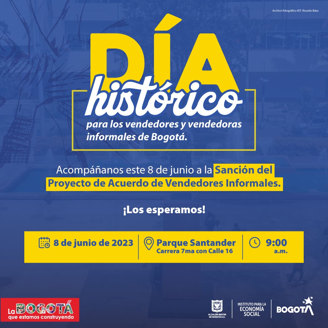 Día histórico para los vendedores y vendedoras informales de Bogotá
