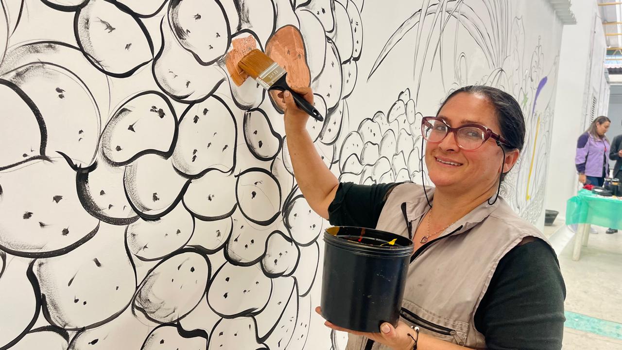 Arte y cultura en la Plaza Distrital de Mercado Santander