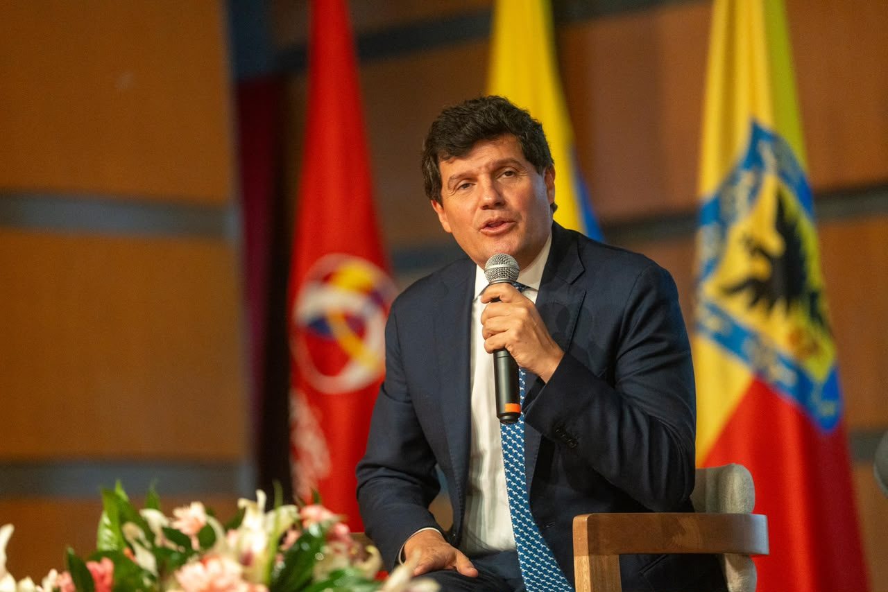 Andrés López Valderrama, presidente ejecutivo de Corferias, en el conversatorio de apertura